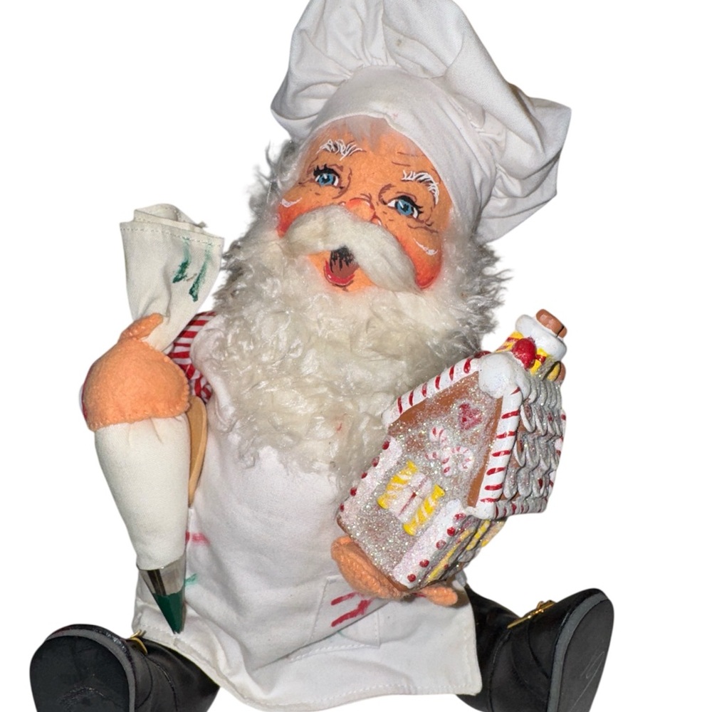 Vintage Annalee 13” “Gingerbread House Chef Santa Doll” 2004 - Picture 5 of 6